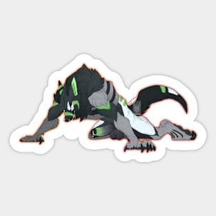 NSFW Ajax Jackal Pouncing Sticker